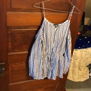 Striped romper